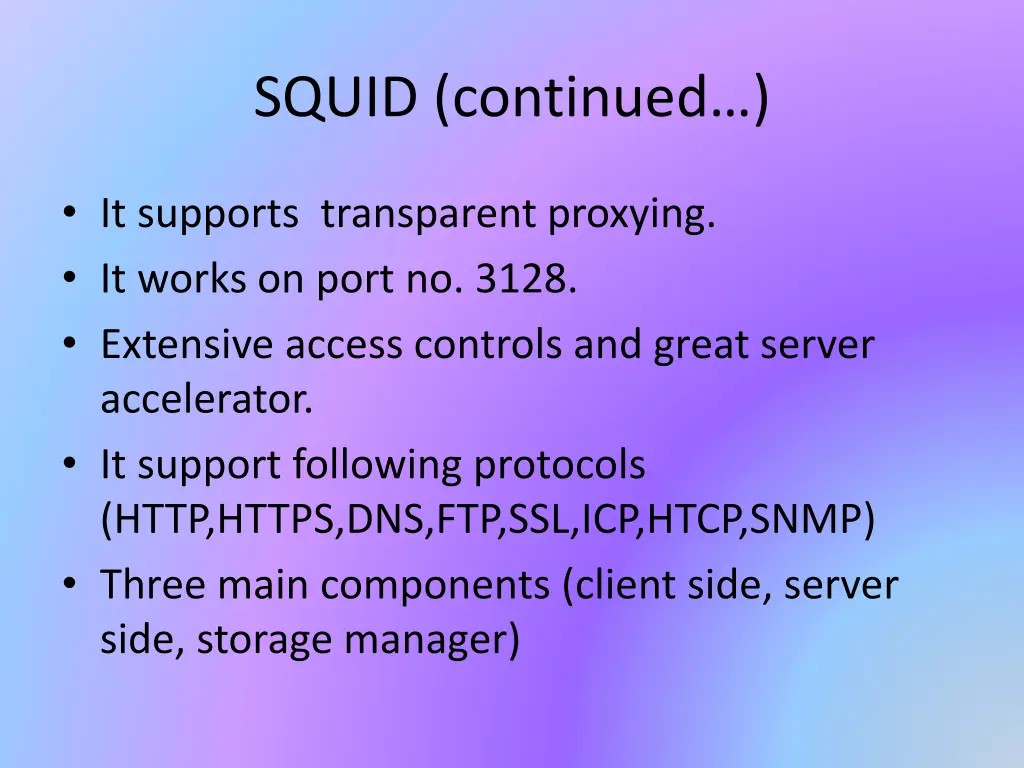 squid continued