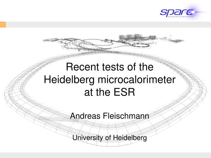 recent tests of the heidelberg microcalorimeter