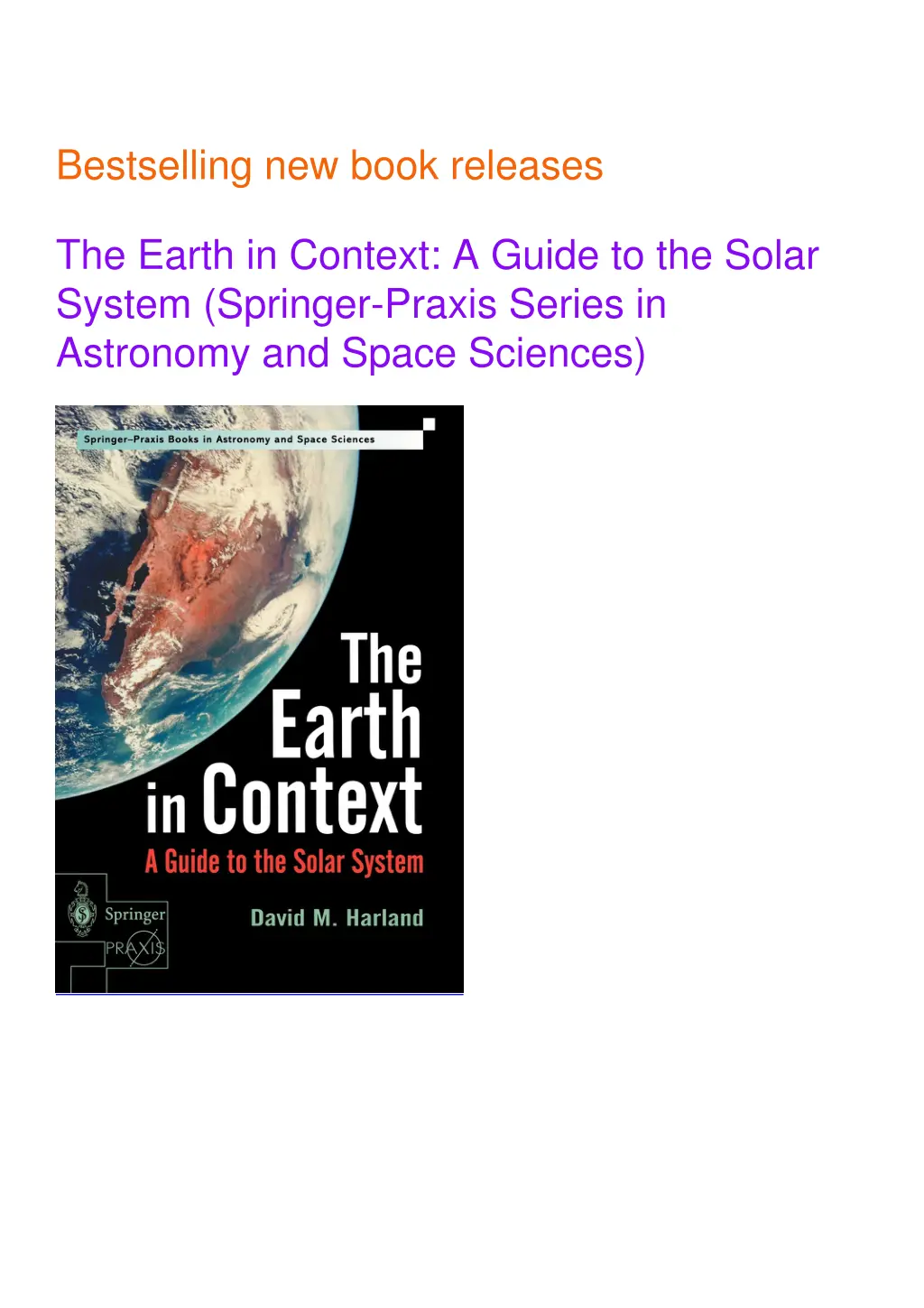 bestselling new book releases the earth