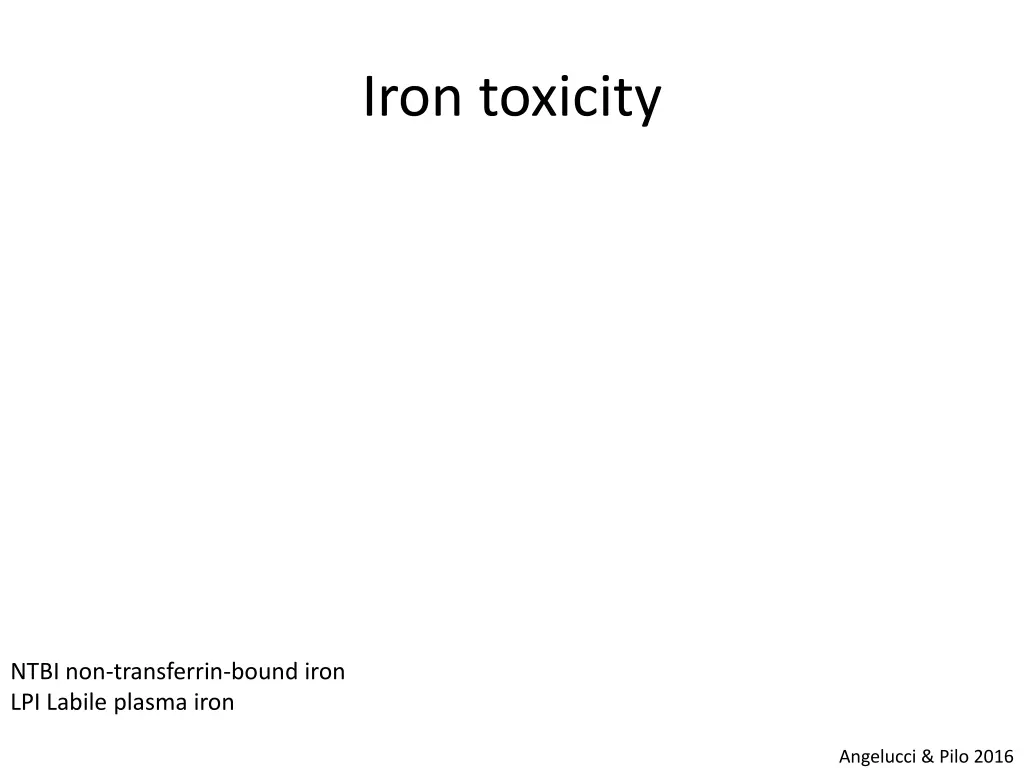 iron toxicity