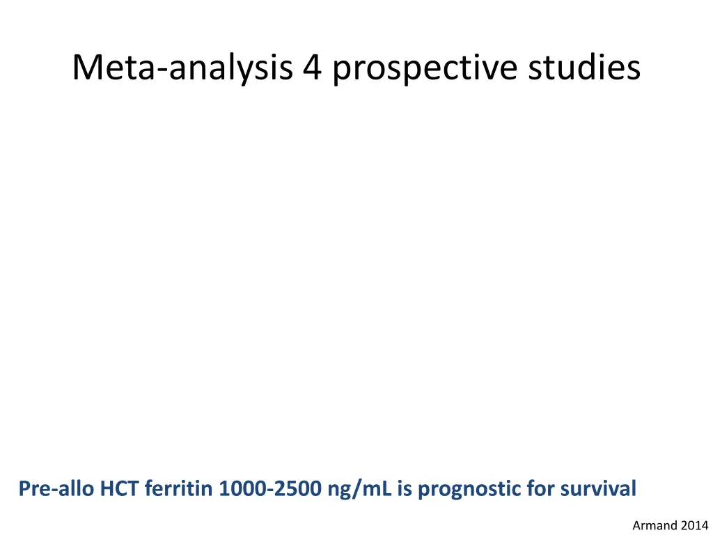 meta analysis 4 prospective studies