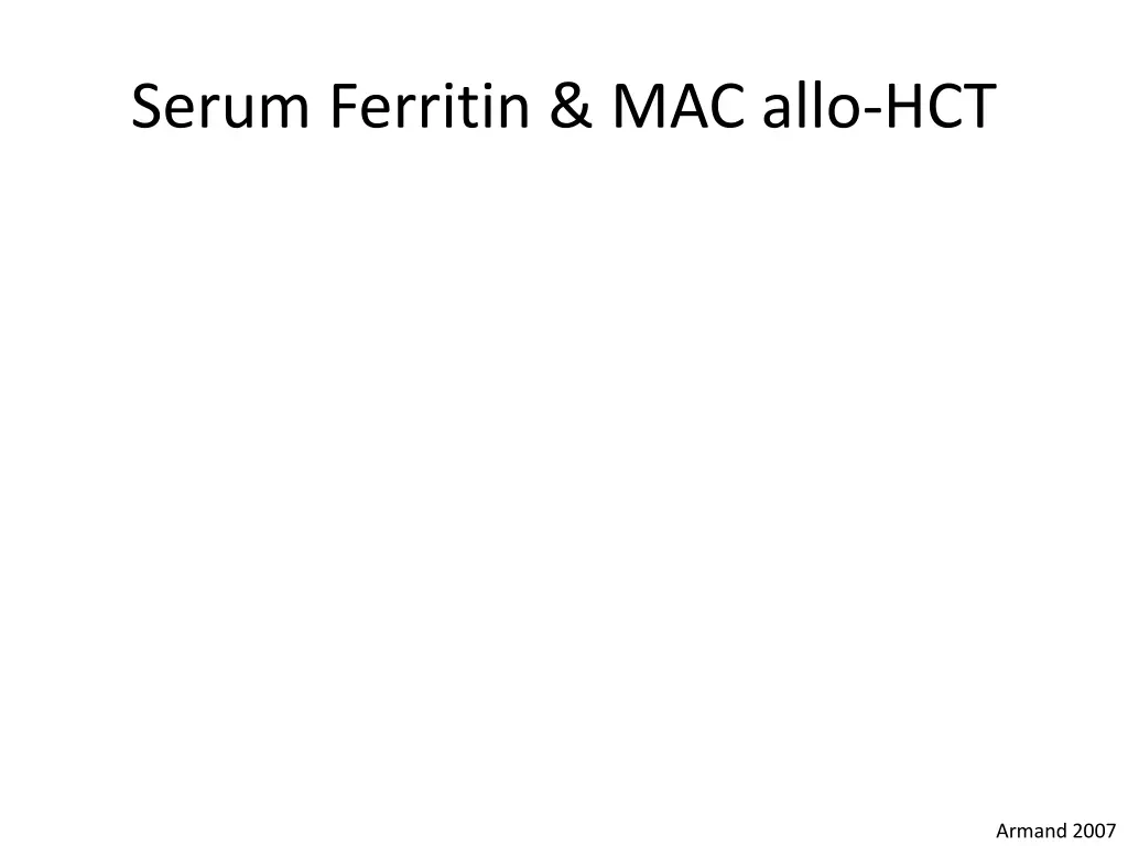 serum ferritin mac allo hct