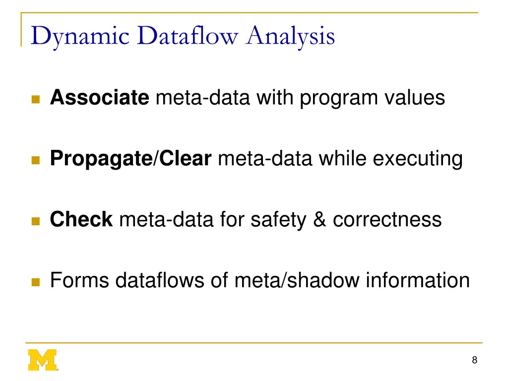 dynamic dataflow analysis