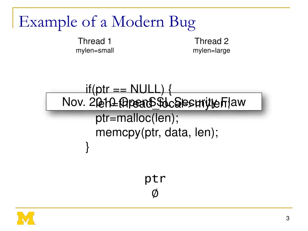 example of a modern bug