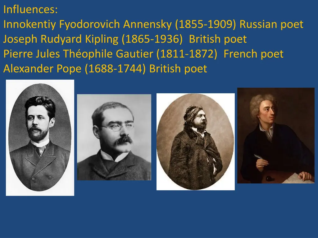 influences innokentiy fyodorovich annensky 1855