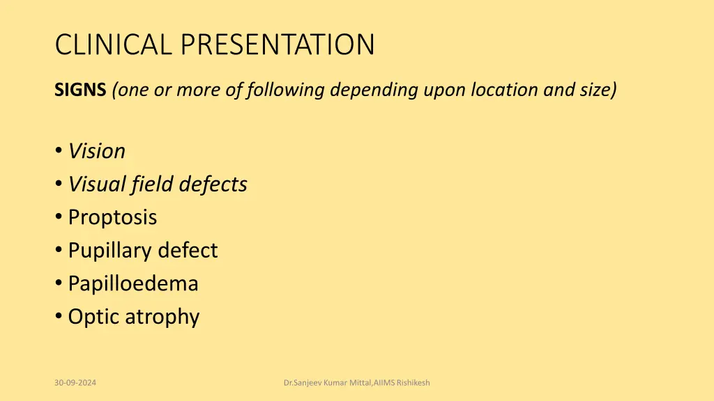 clinical presentation 1