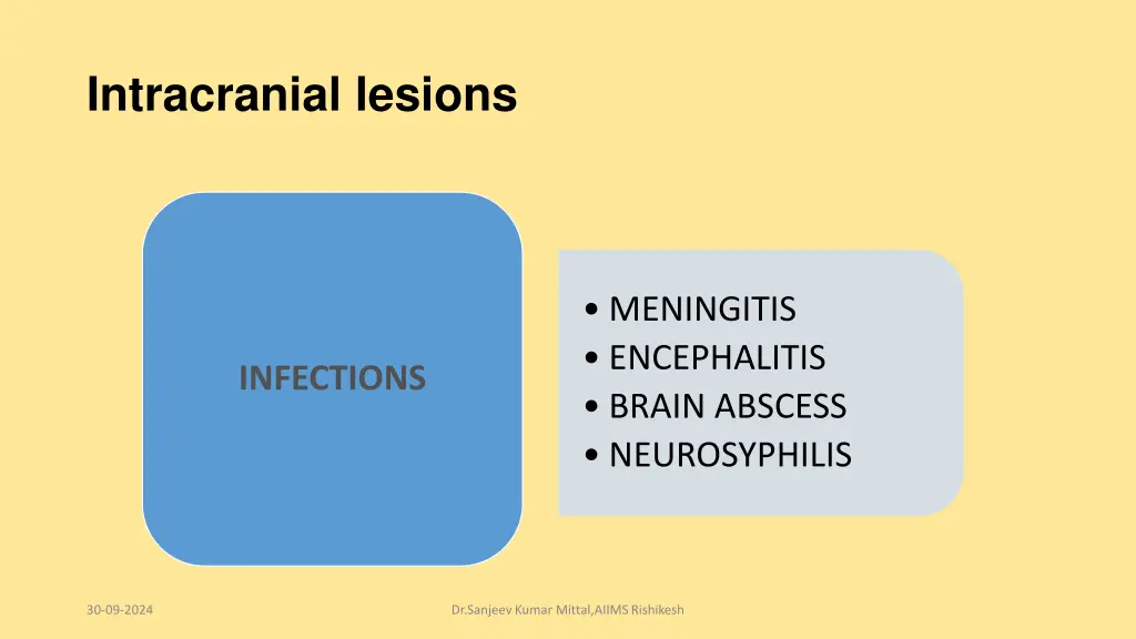 intracranial lesions