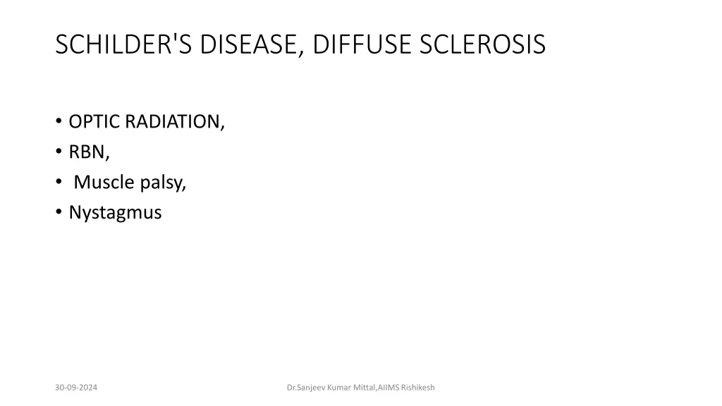 schilder s disease diffuse sclerosis