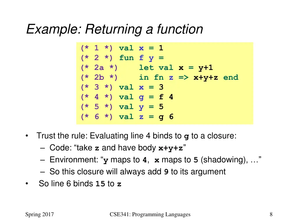 example returning a function