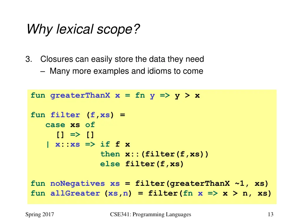 why lexical scope 3