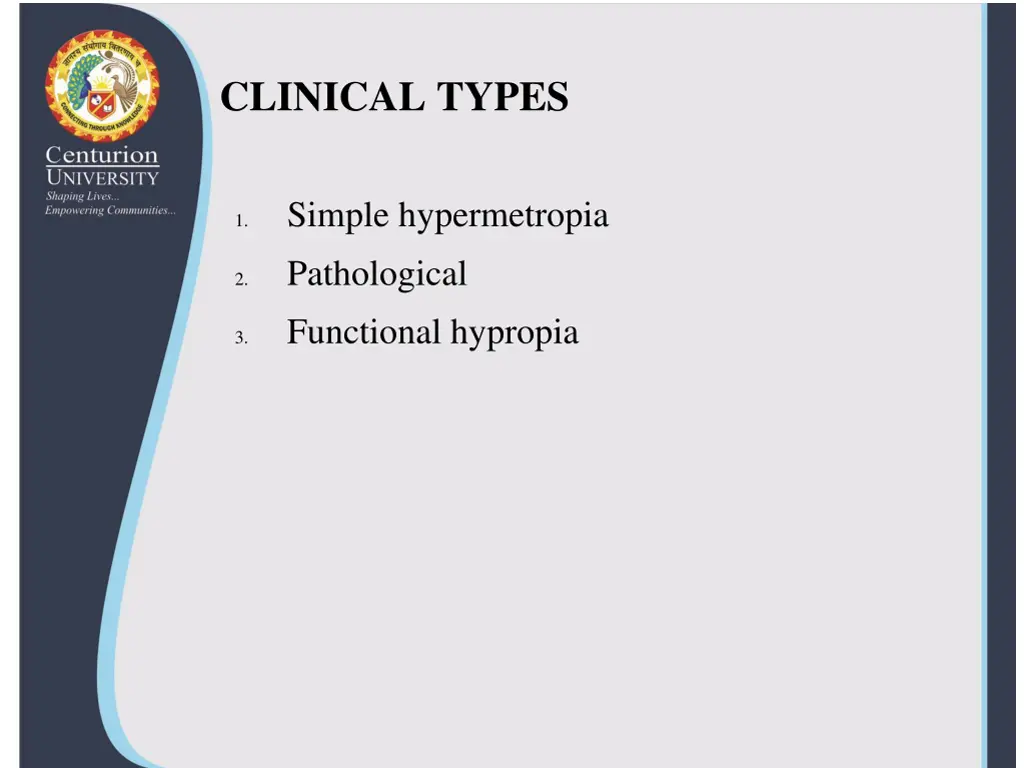 clinical types