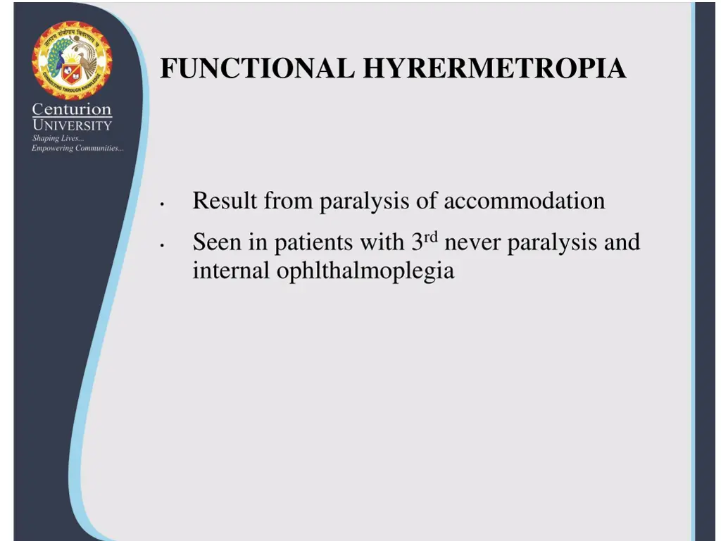 functional hyrermetropia