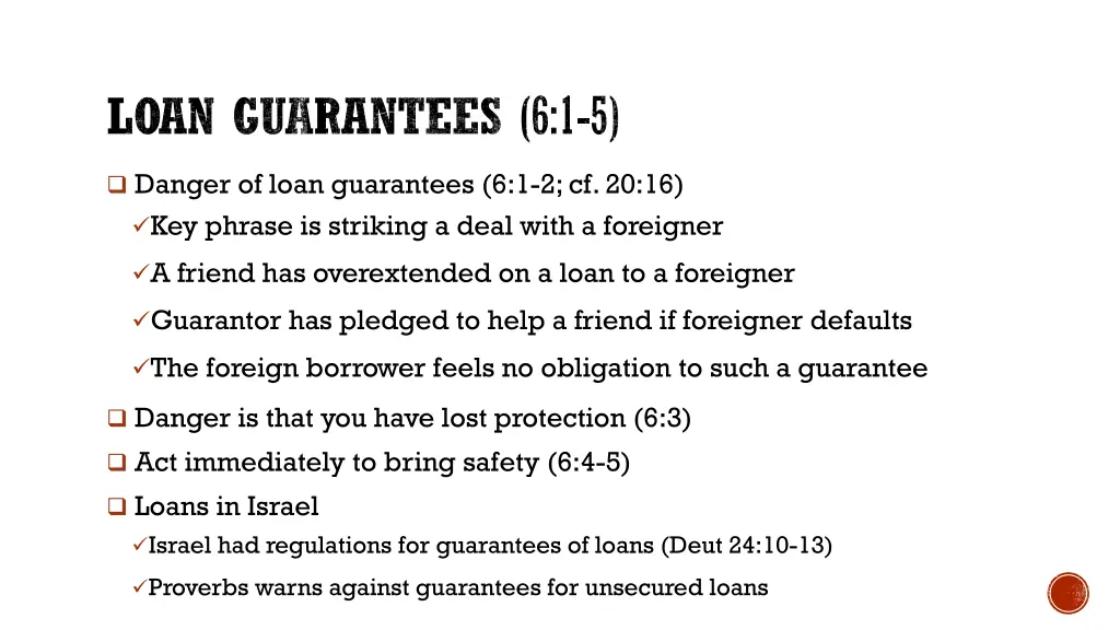 loan guarantees 6 1 5