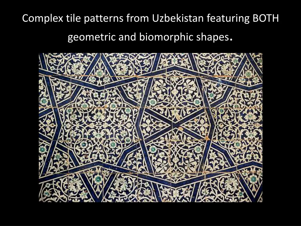 complex tile patterns from uzbekistan featuring