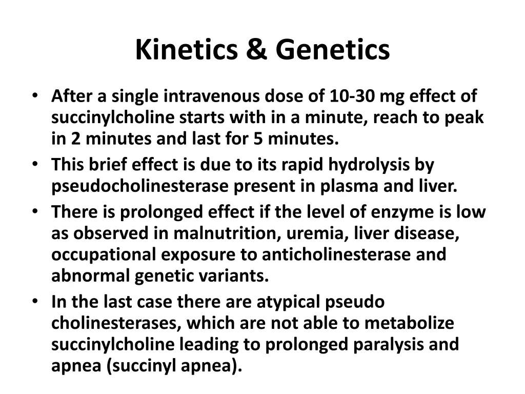 kinetics genetics