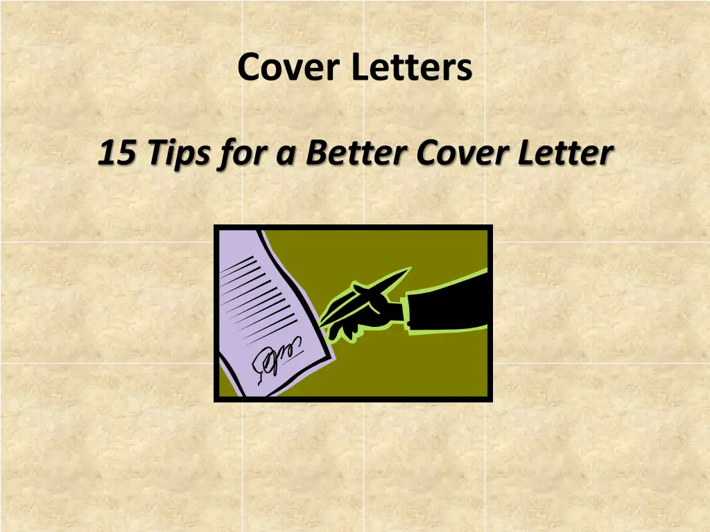 cover letters