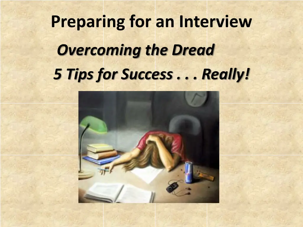 preparing for an interview