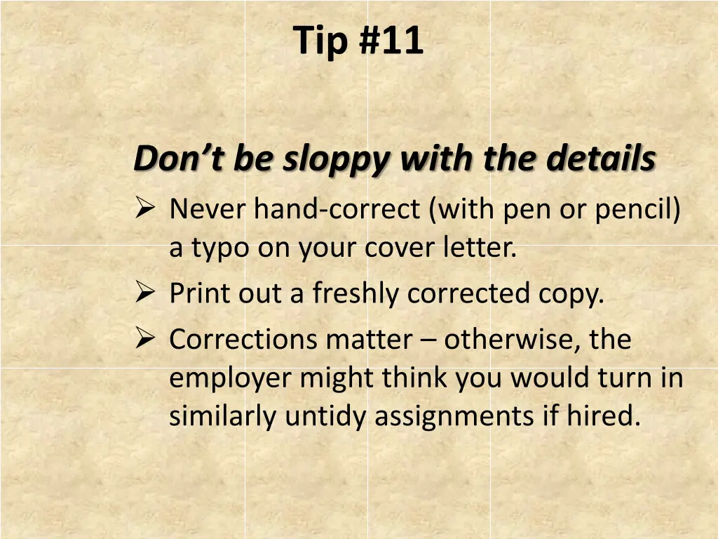 tip 11