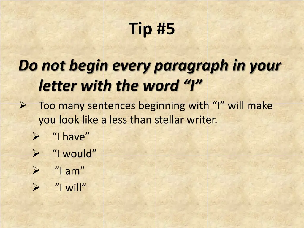 tip 5