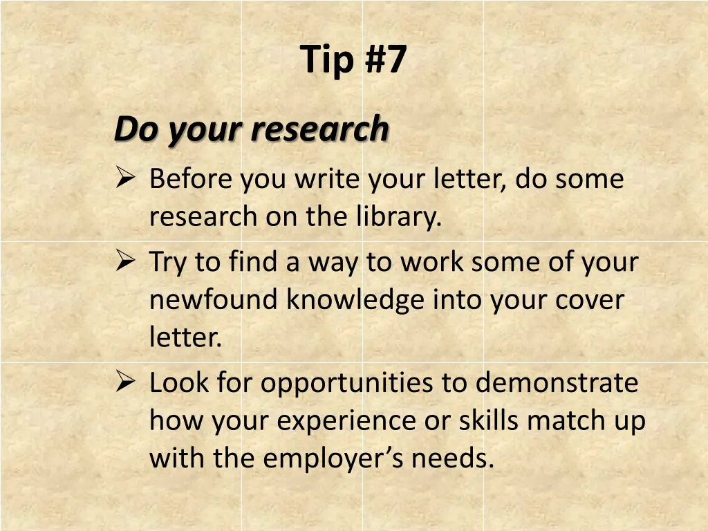 tip 7