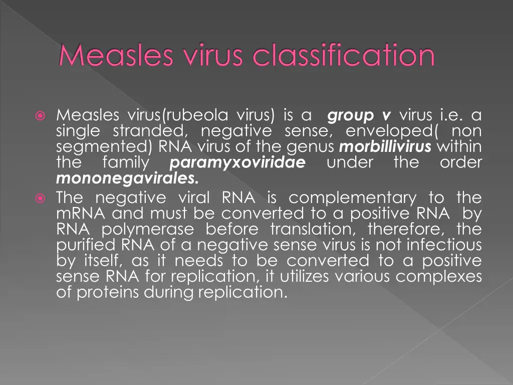 measles virus classification