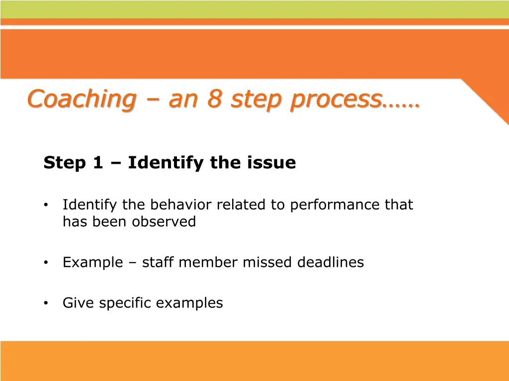 coaching an 8 step process