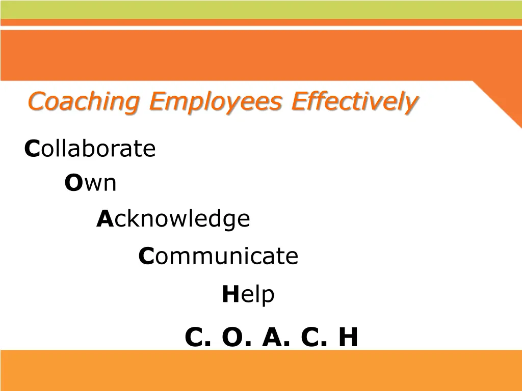 coaching employees effectively