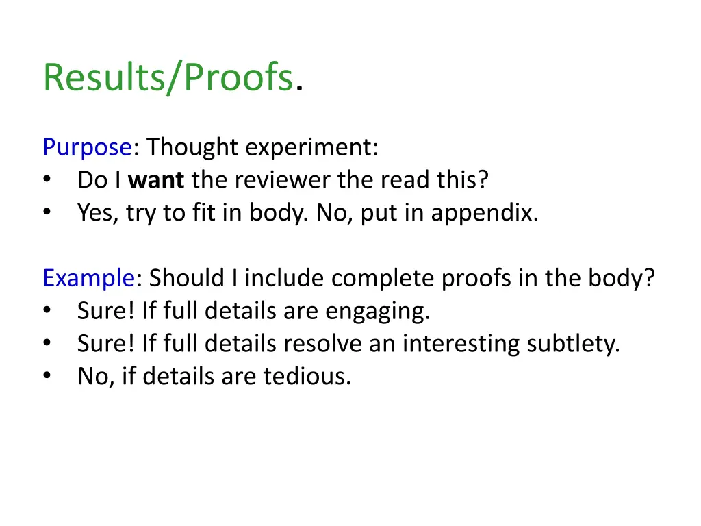 results proofs 1