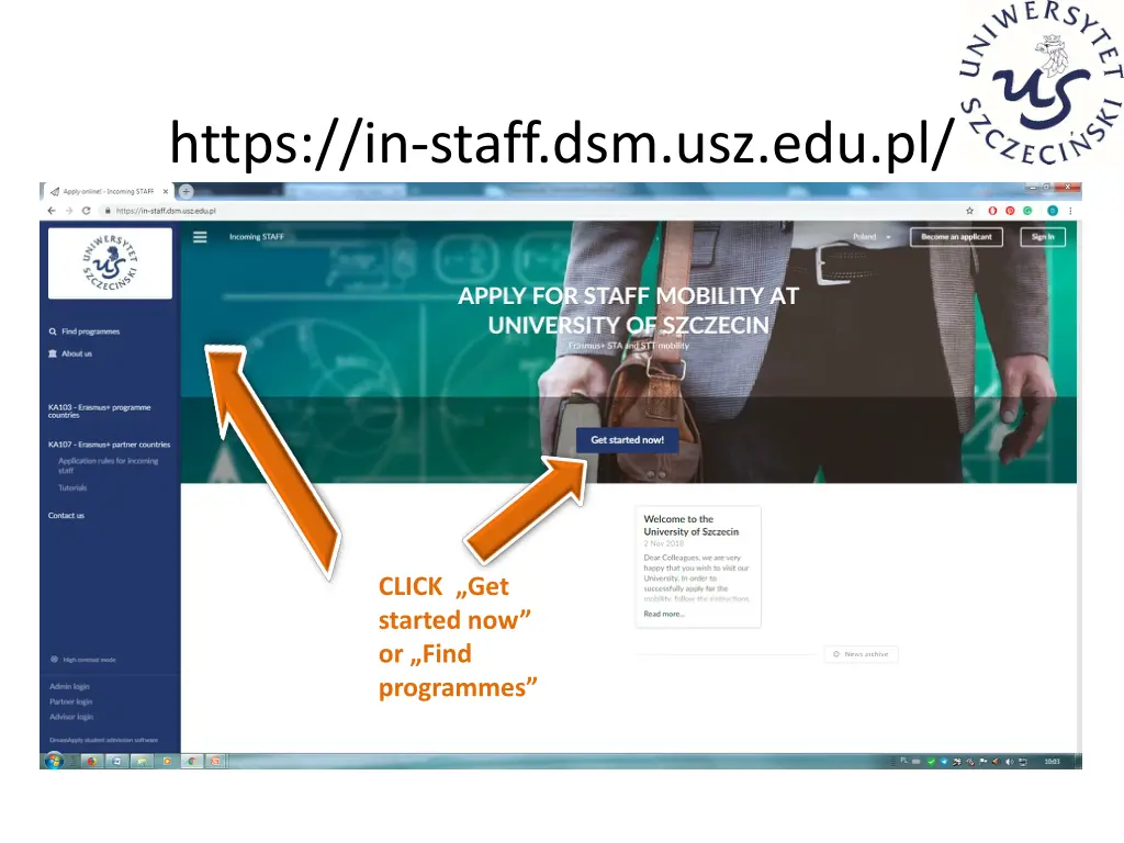 https in staff dsm usz edu pl