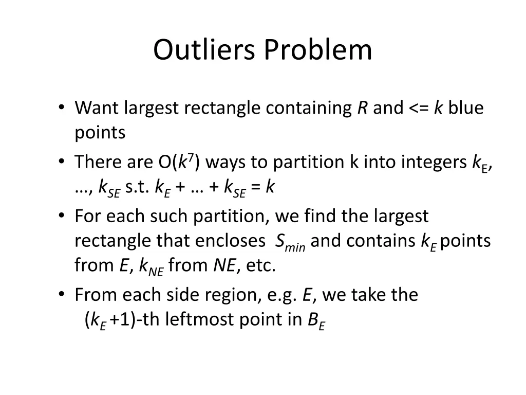 outliers problem