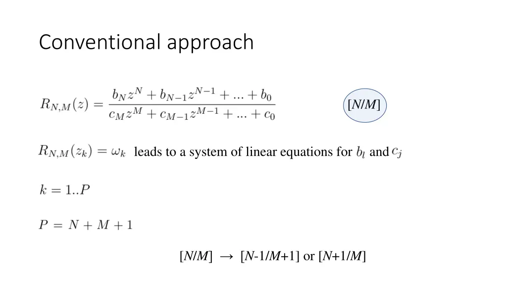 conventional approach 1