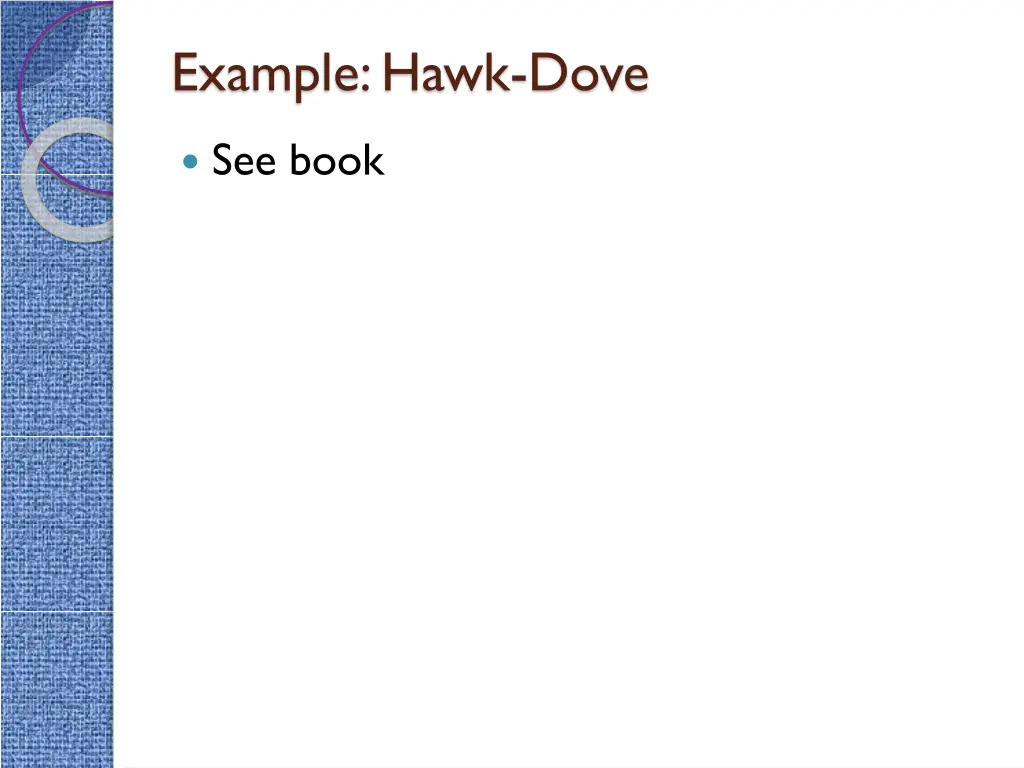 example hawk dove