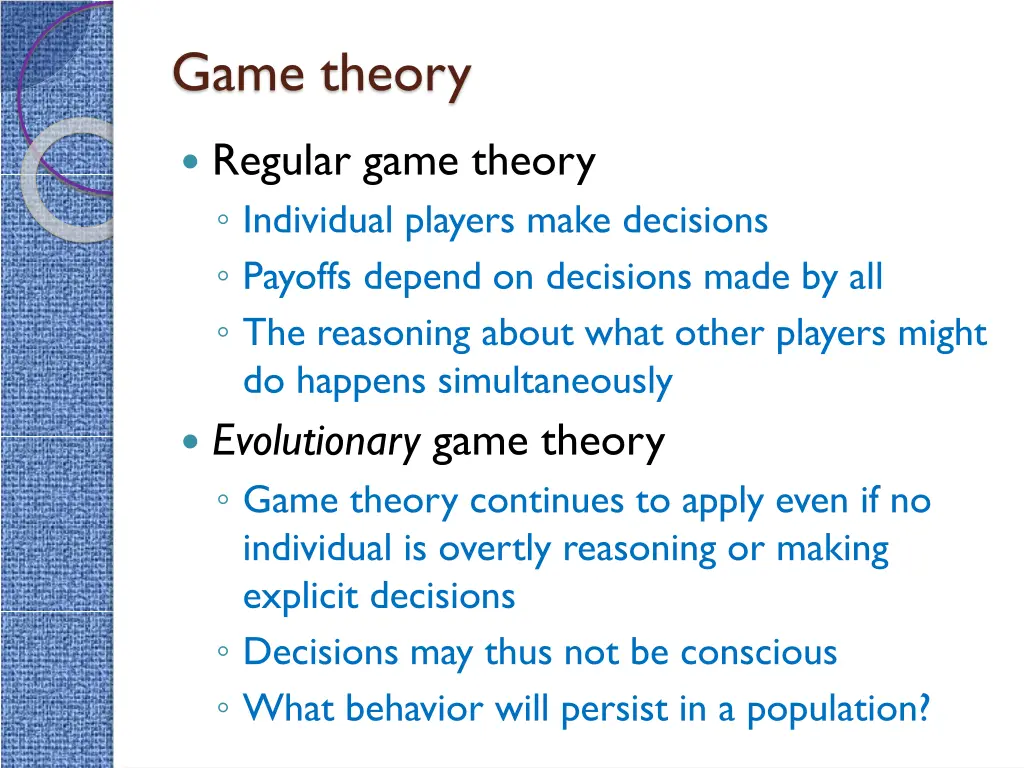 game theory