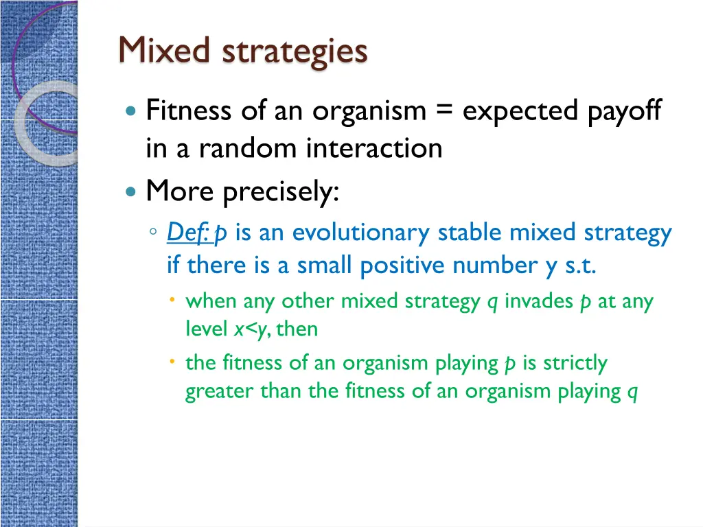 mixed strategies 7