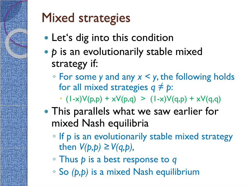 mixed strategies 8