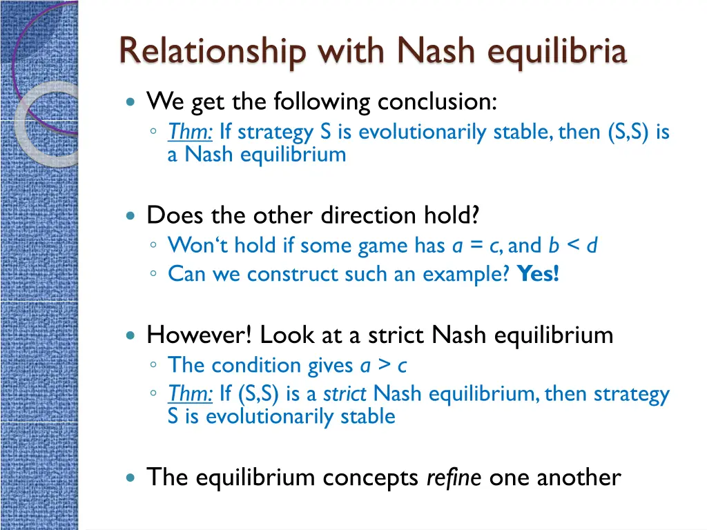 relationship with nash equilibria 2