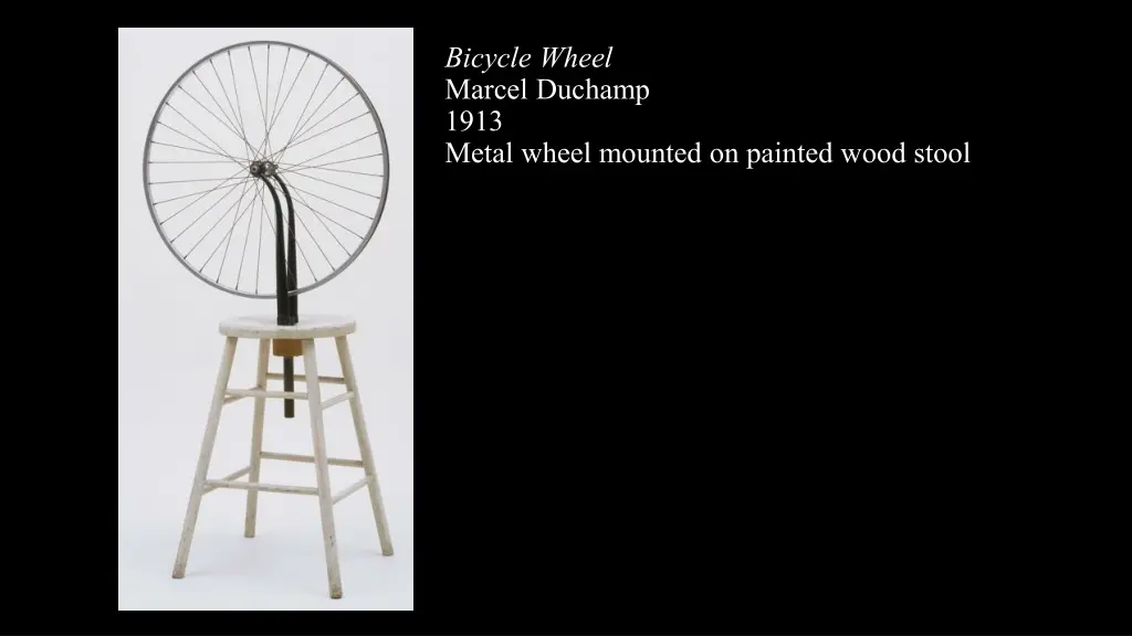 bicycle wheel marcel duchamp 1913 metal wheel