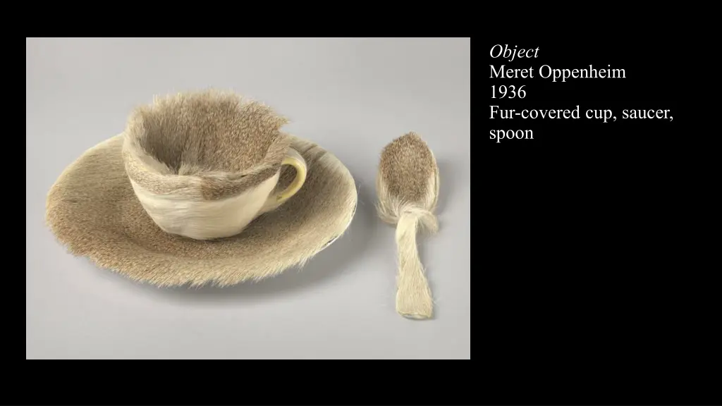 object meret oppenheim 1936 fur covered