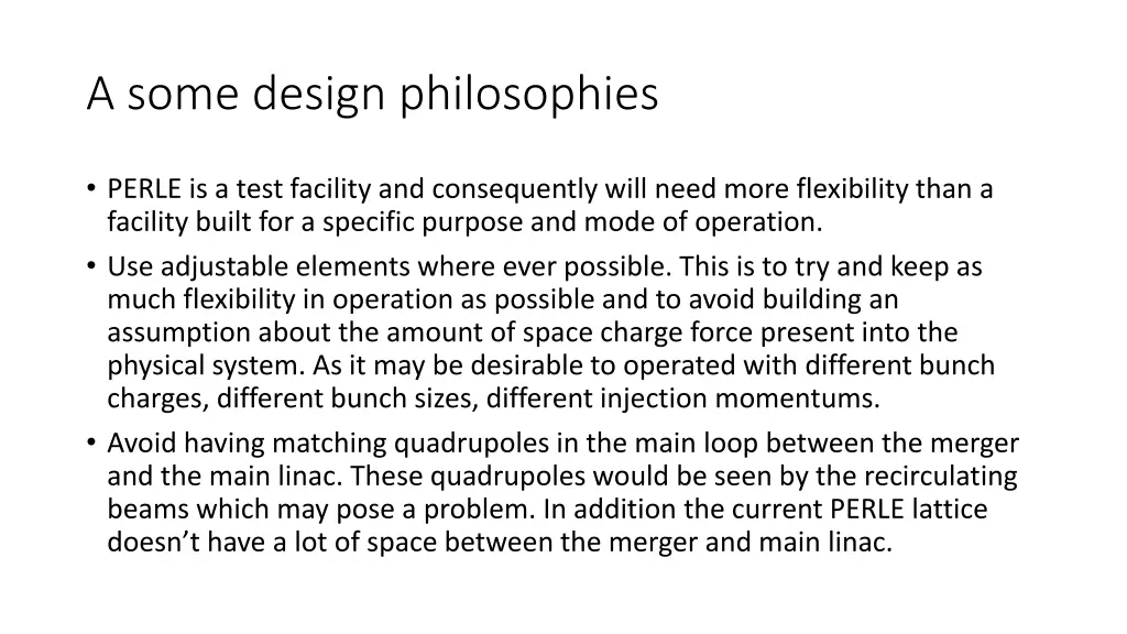 a some design philosophies