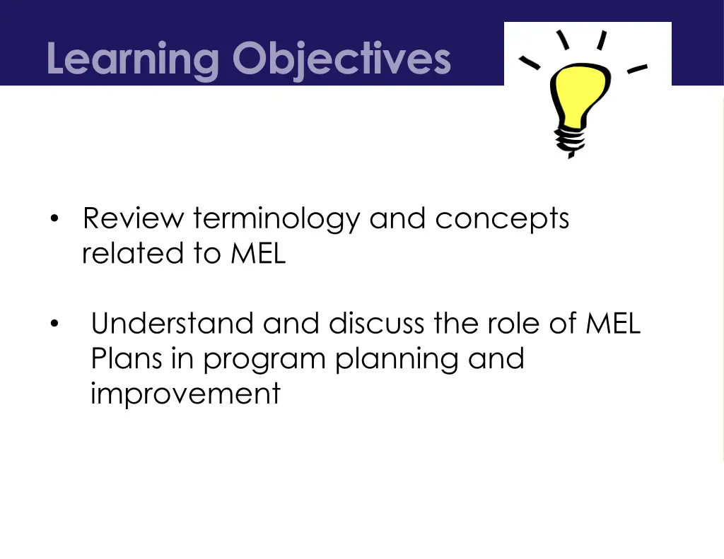 learning objectives