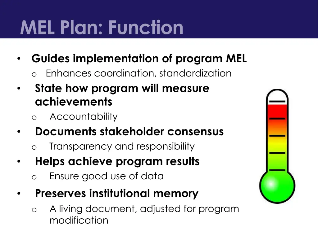 mel plan function