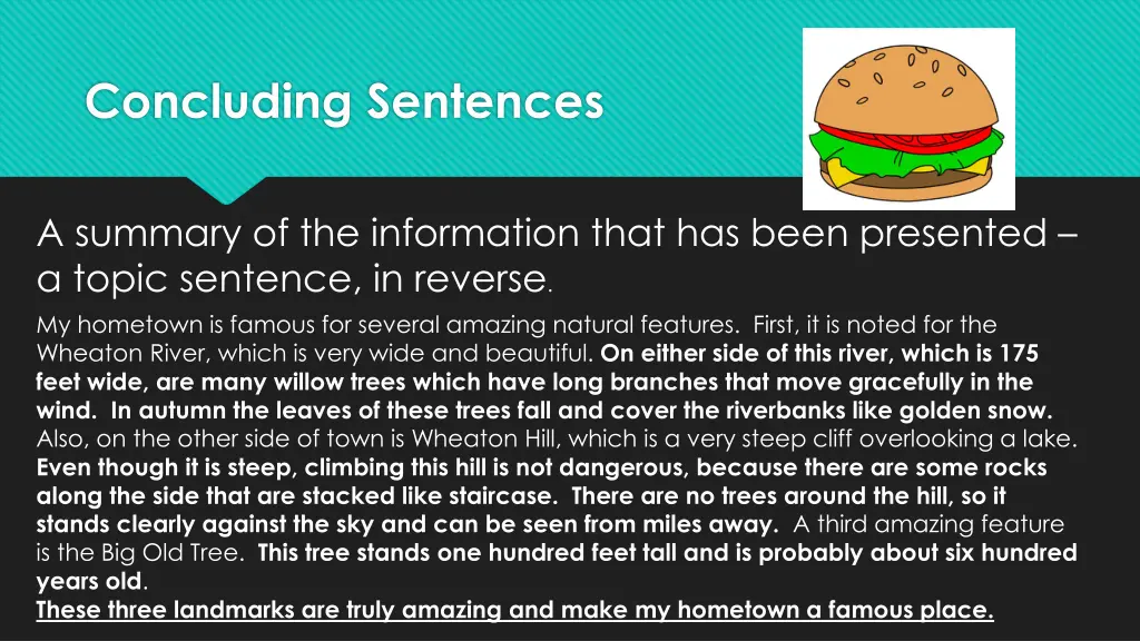 concluding sentences