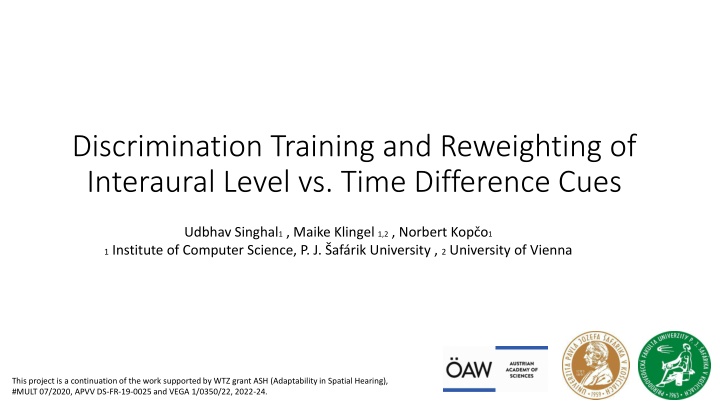 discrimination training and reweighting