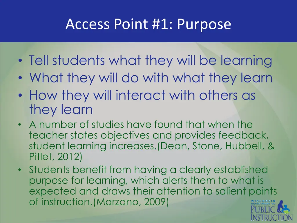 access point 1 purpose