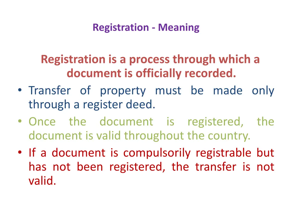 registration meaning