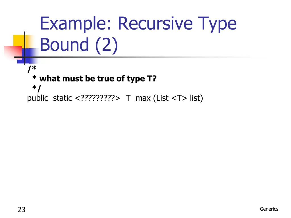 example recursive type bound 2