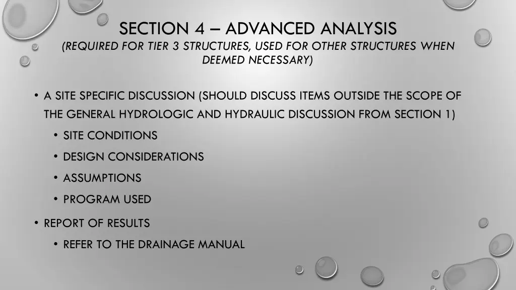 section 4 advanced analysis required for tier