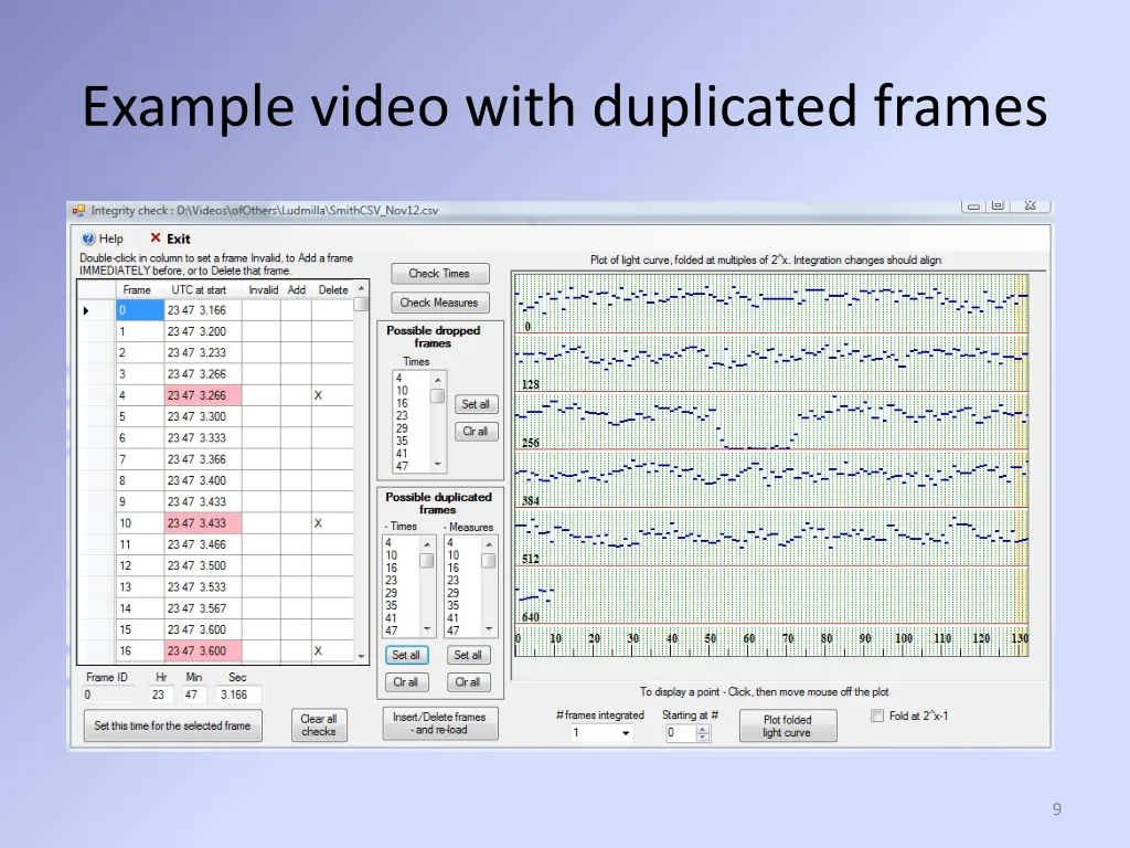 example video with duplicated frames