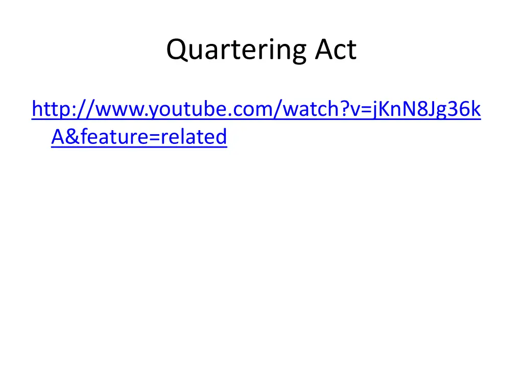 quartering act