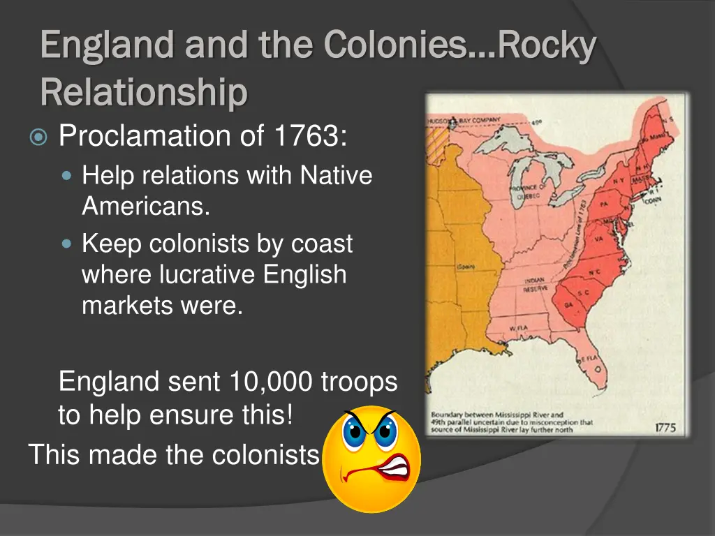 england and the england and the colonies rocky